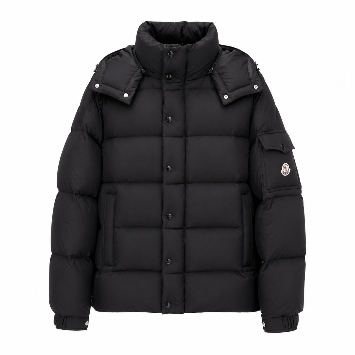 "MONC" MATT BLACK WINTER COAT