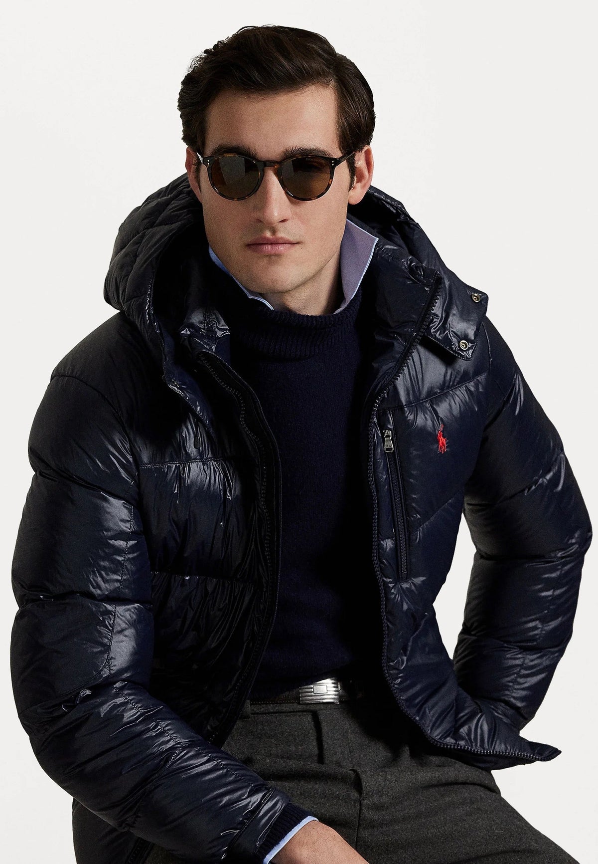 "RL" Shiny Puffer Blue