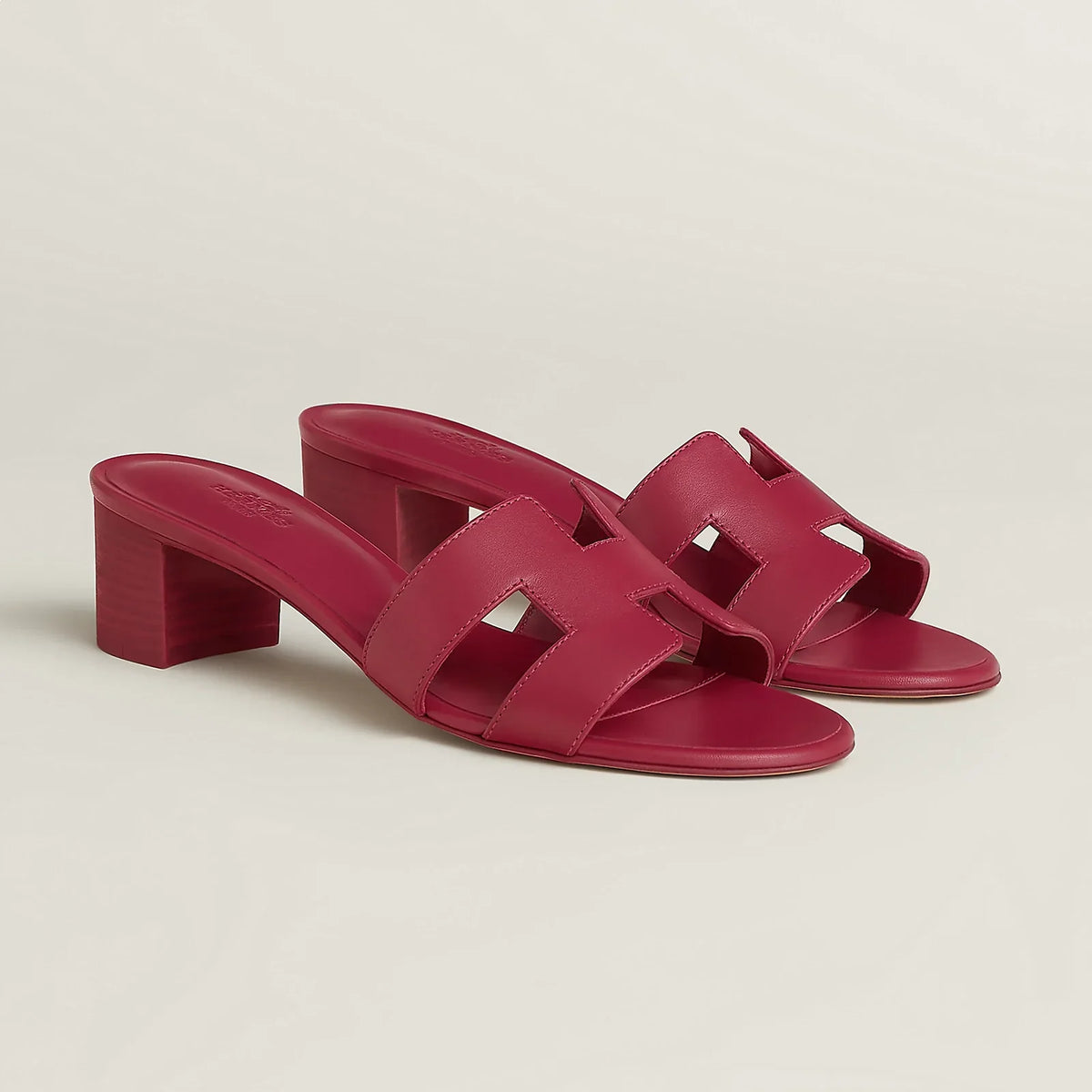 H OASIS HEELED SANDALS TAUPE