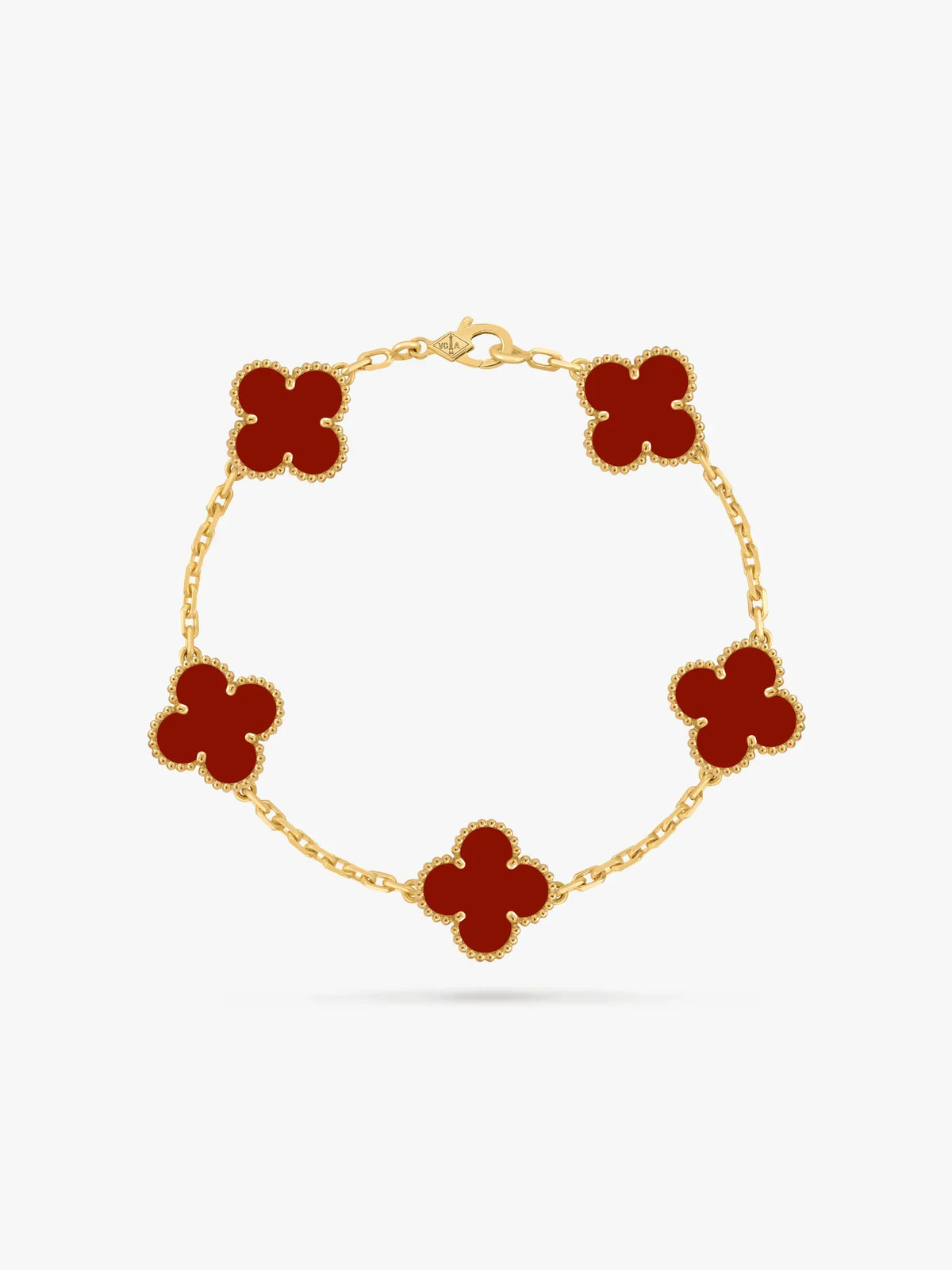Clover red - Armband